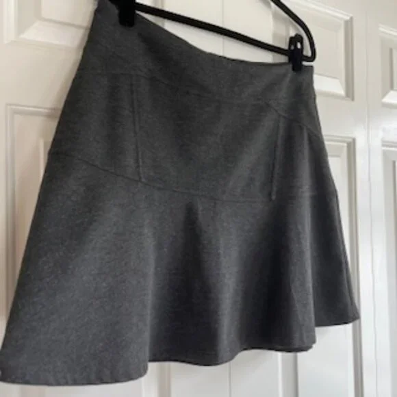 prAna Gianna Ponte Knit Skirt in Charcoal - Large - Picture 4 of 8
